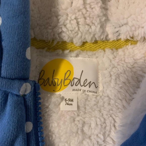 Baby Boden fleece lined zipped jacket - Picture 3 of 4